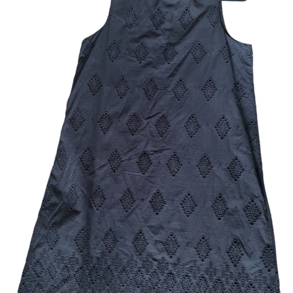 NWT LBD sleeveless Scalloped Minimalist Workwear Office Dress - Picture 2 of 6
